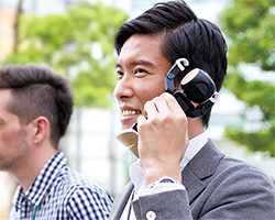 sharp exhibits smartphone that is also a talking robot assistant