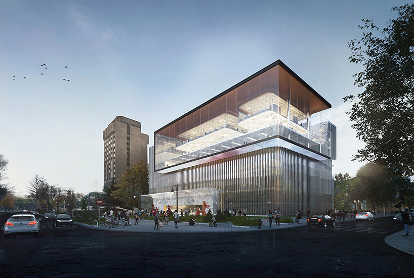 cưng architects proposes transparent structure for varna library comp.
