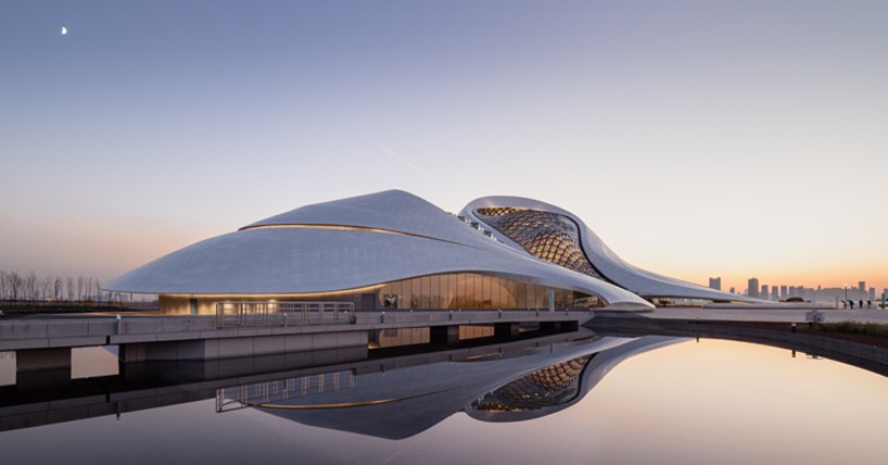 MAD architects' fluid-formed harbin opera house opens in china