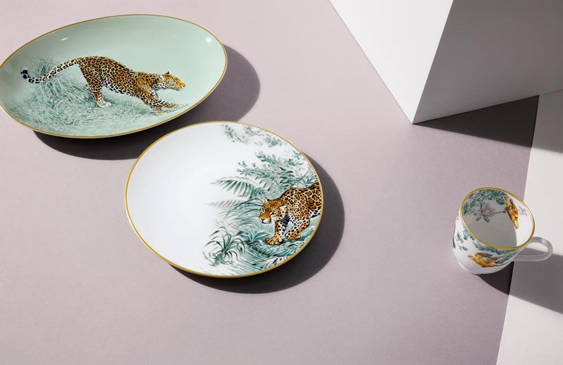Hermés' d' équateur porcelain collection depicts robert dallet