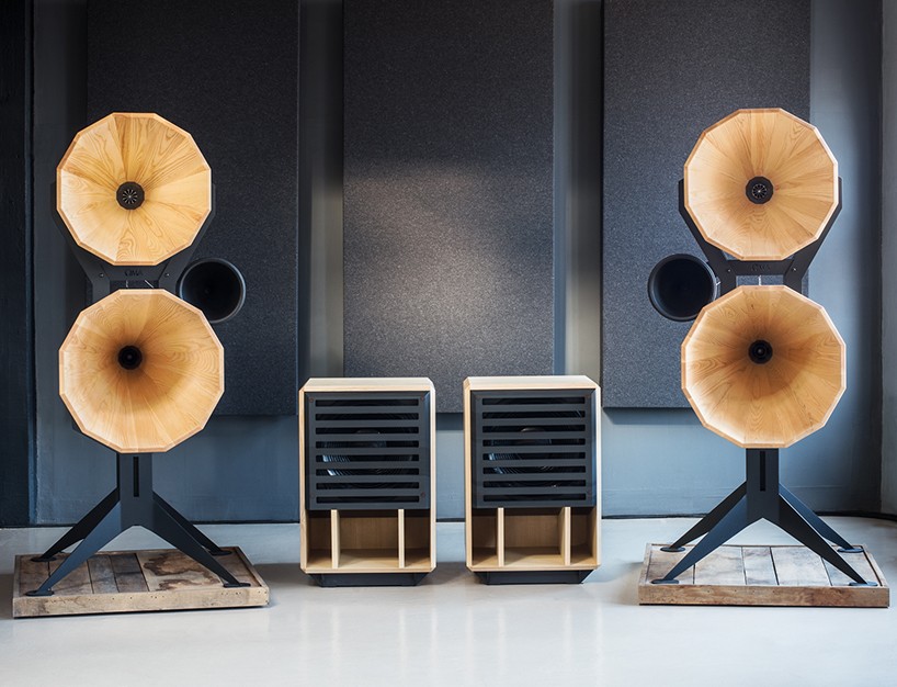 OMA audio looks back at gramophone design for imperia horn series