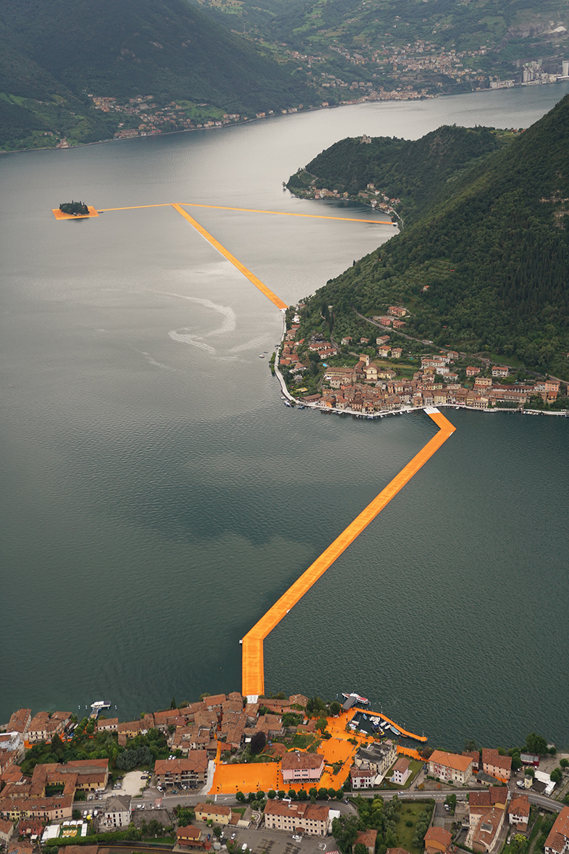 christo: floating piers open in lake iseo, italy