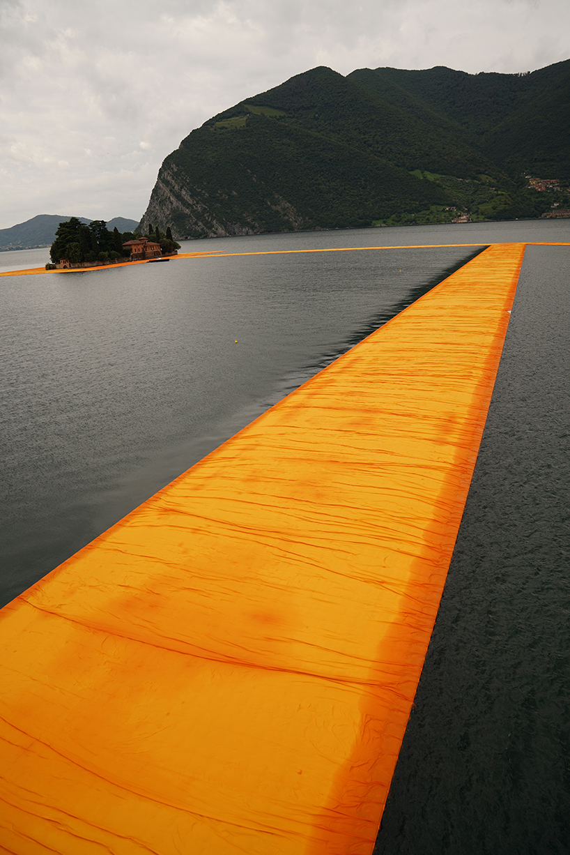 christo: floating piers open in lake iseo, italy