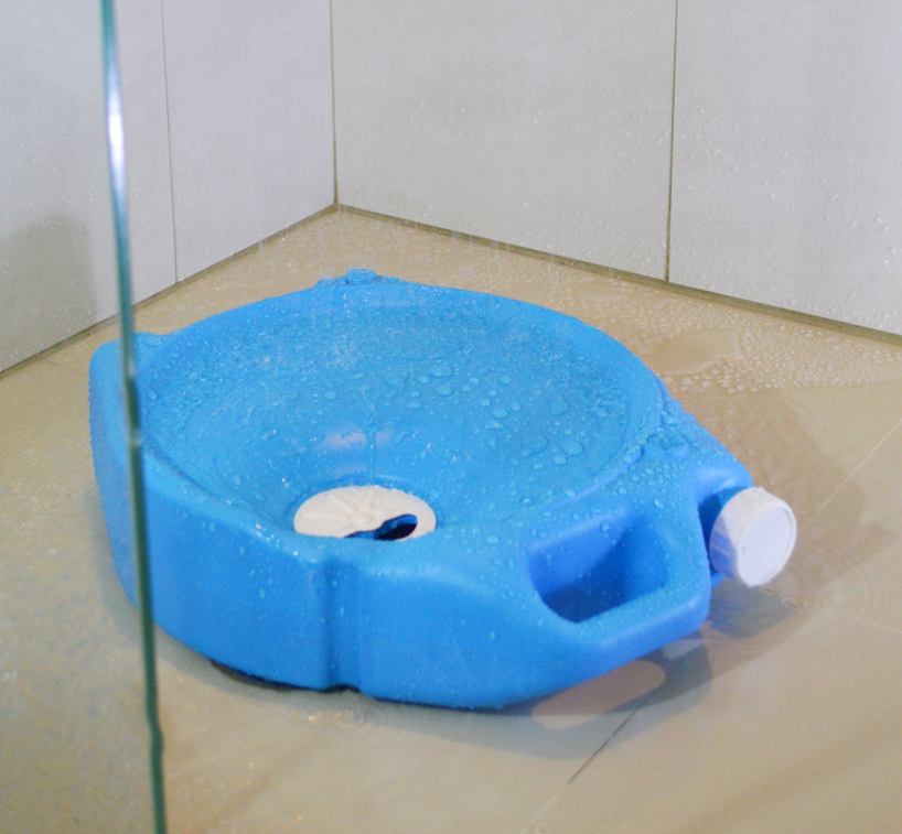 capture and save water with aguawell shower unit