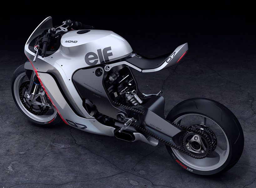 huge moto mono racer motorcycle designboom