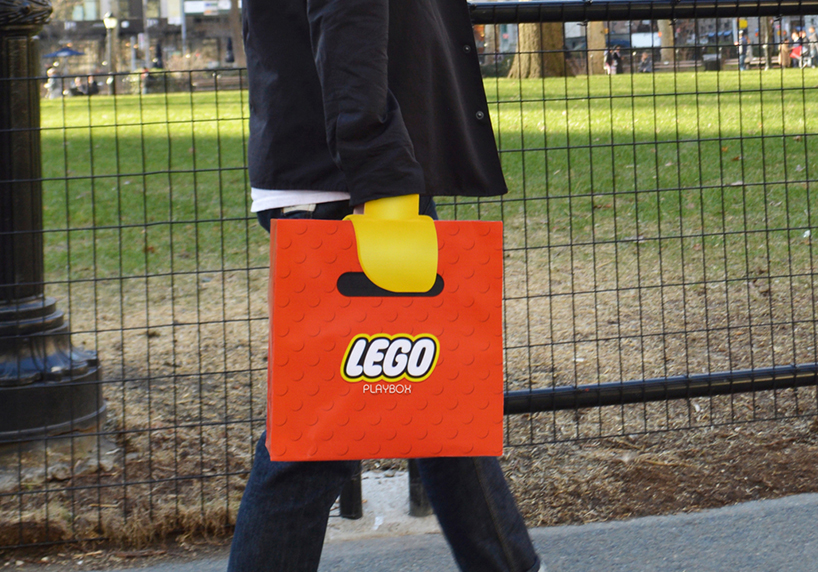 this shopping bag turns human hands into LEGO claws