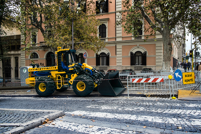 LEGO vehicles take to the ancient streets of rome #artpeople