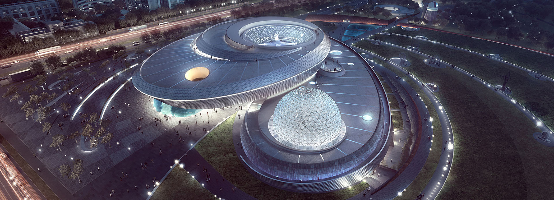 ennead architects breaks ground on spiraling shanghai planetarium