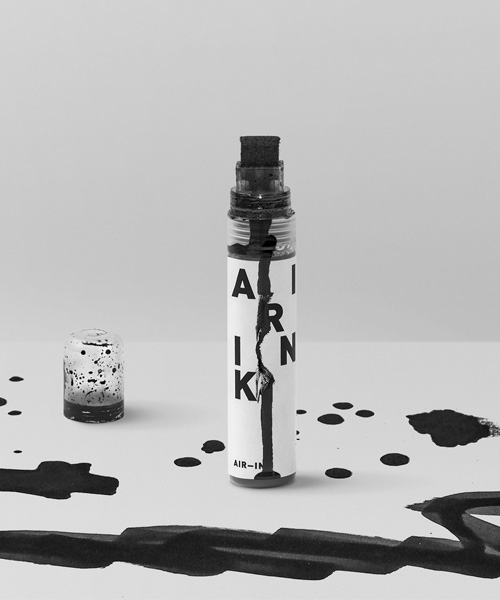 grafiky labs' AIR-INK recycles pollution into dense black ink
