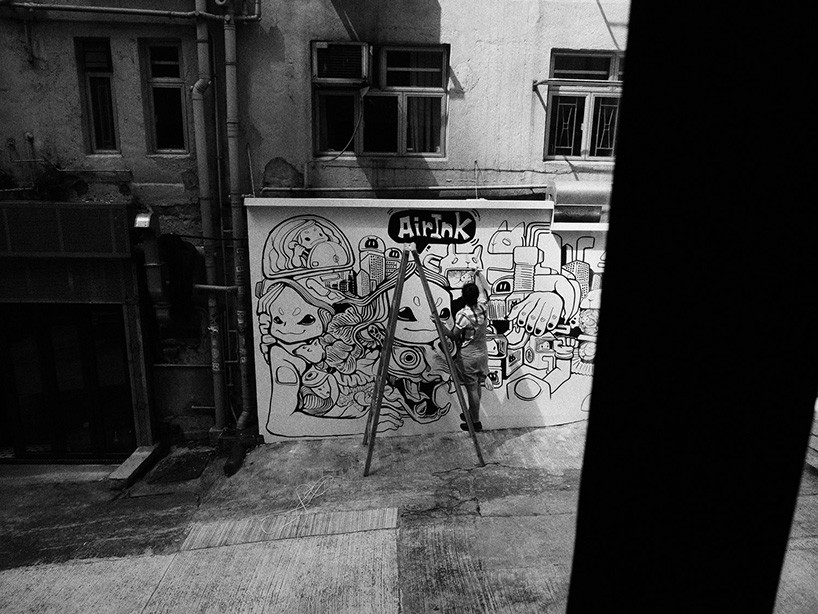 graffiky labs air ink from pollution MIT media labs designboom 02-08-2017