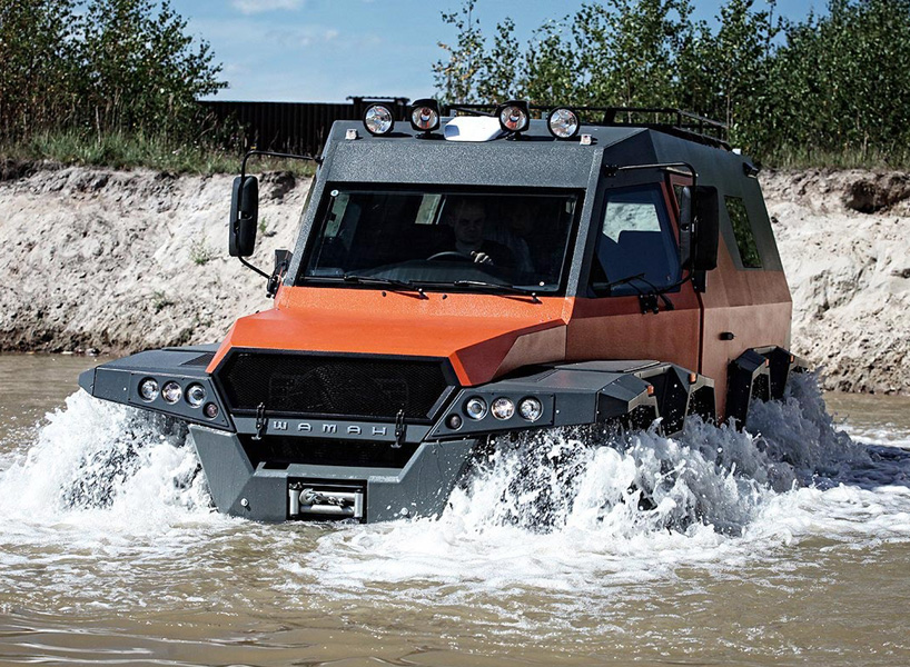the avtoros shaman 8x8 is an amphibious allterrain vehicle