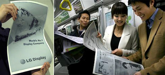 newspaper e reader by LG