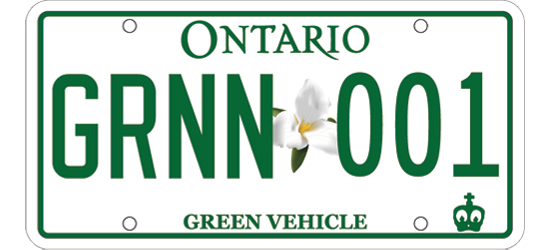 green license plates