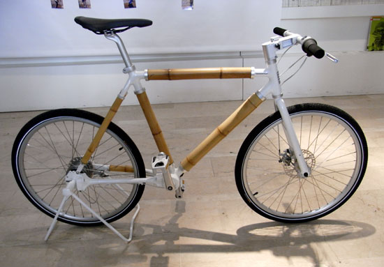 ross lovegrove: 'the bamboo' bicycle for biomega at milan design week 09