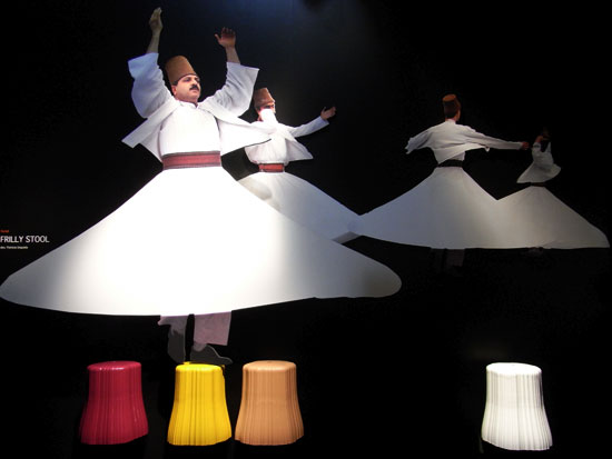 'frilly' stool by patricia urquiola for kartell at milan design week 09