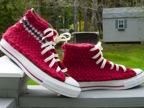 knitted converse