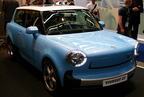 electric trabant NT presented at frankfurt motor show