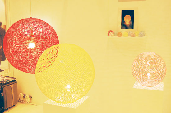 yura kim: bubblecandy lights at 100% design london