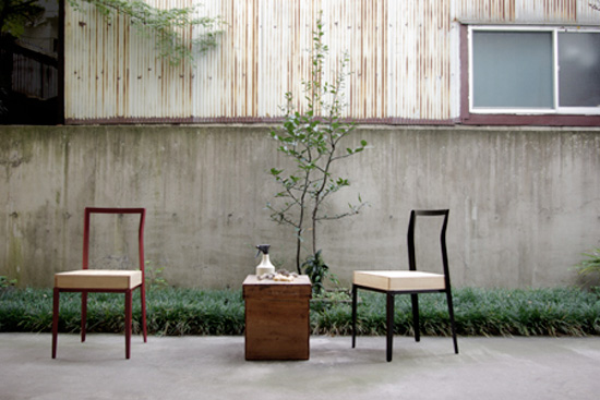 jin kuramoto: life chair and rock vases