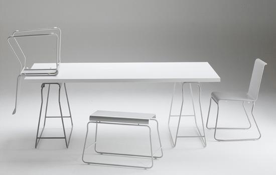 sophie francon and francais mangeol: office furniture for souvignet design
