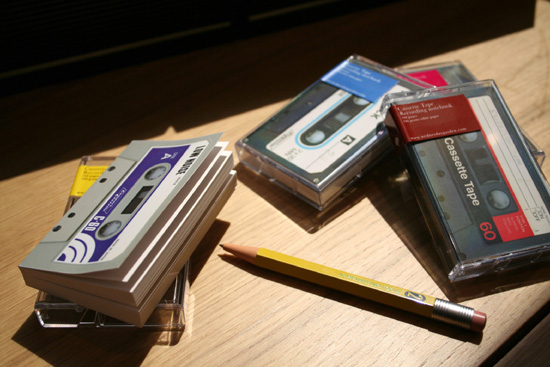 wednesday garden: cassette tape notebook