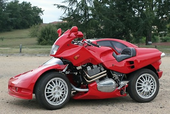 snaefell hybrid car   motorcycle by francois knorreck