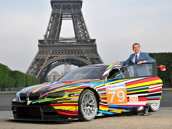 jeff koons' BMW art car revealed