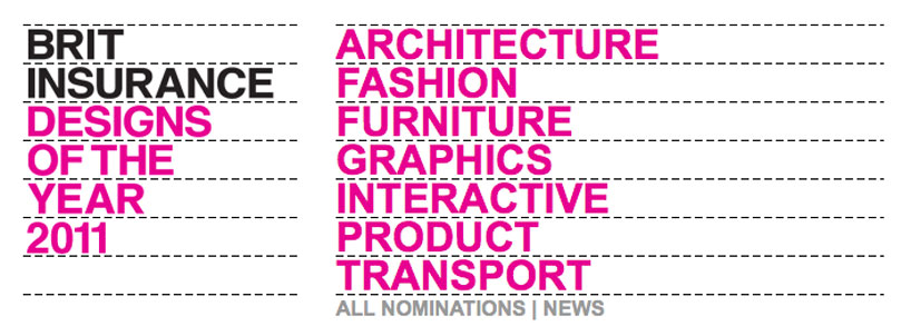 2011 brit insurance design awards shortlist