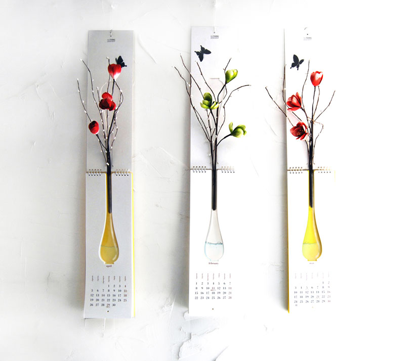 nothing design group: calendar with vase