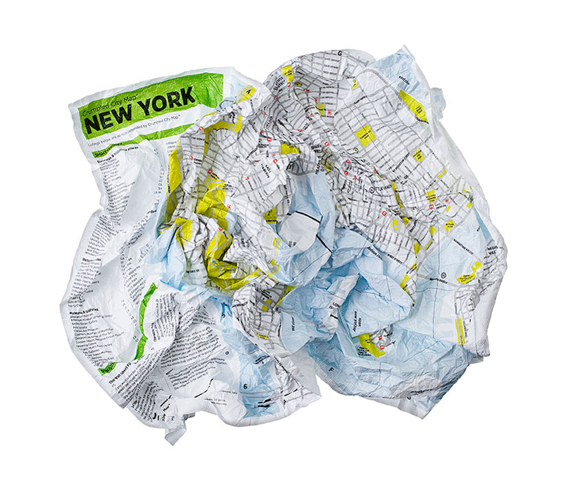 emanuele pizzolorusso: crumpled city maps