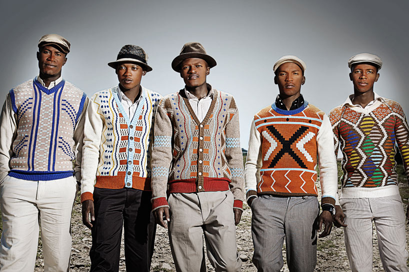 laduma ngxokolo xhosa influenced knitwear