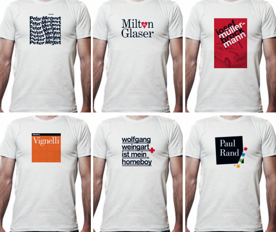 The Graphic Design Heroes T Shirt Collection By Paul Nini