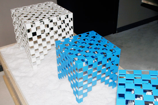 'pixel   nesting side table' by damian williamson