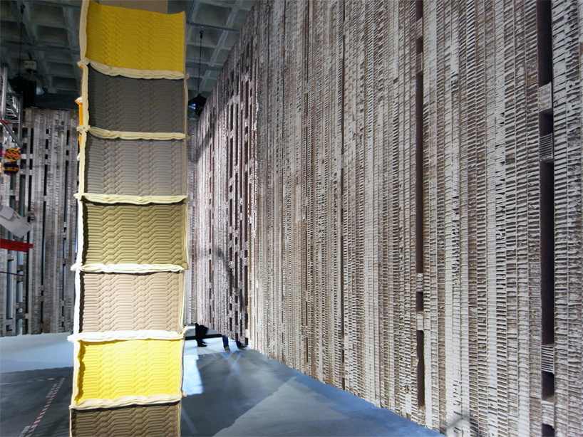 patricia urquiola: cosas   cardboard installation