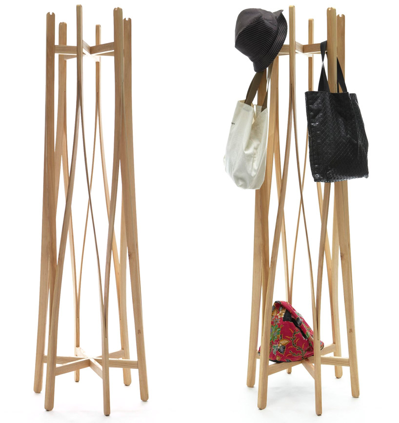 flat pack coat hanger by aesthetic studio