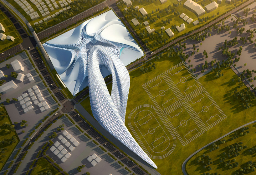 zaha hadid: elk grove civic centre design study