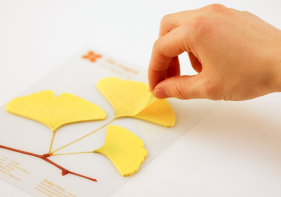 appree: ginkgo + leaf it bookmark memo pads