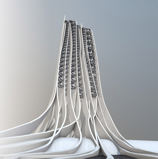 mode:lina architektura & consulting: gesterbine skyscraper