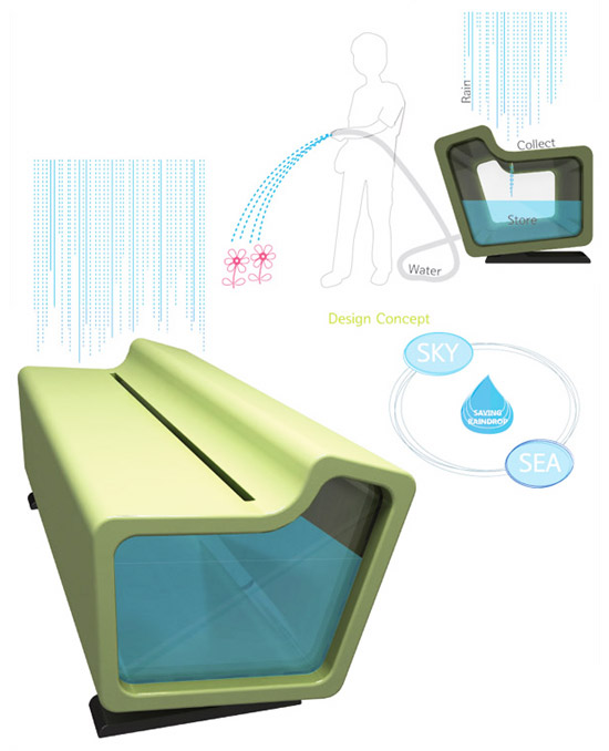 yoonshik lee: rain storage bench