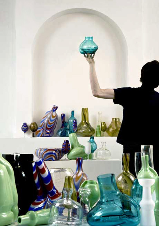 'royal rip off's' glass by baas van beek at leerdam glass museum