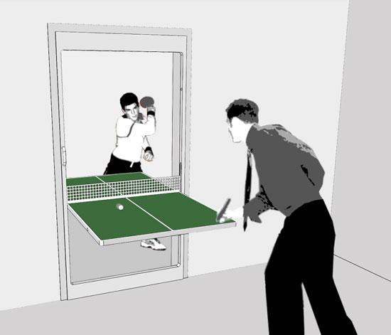a door to paradise competition: 'ping pong'