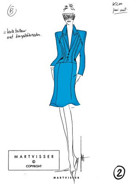 dutch fashion designer mart visser creates new KLM uniforms