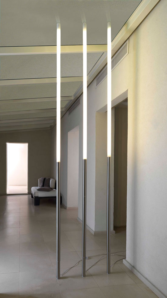 Roberto Giacomucci Bamboo Light, Floor To Ceiling Lamp