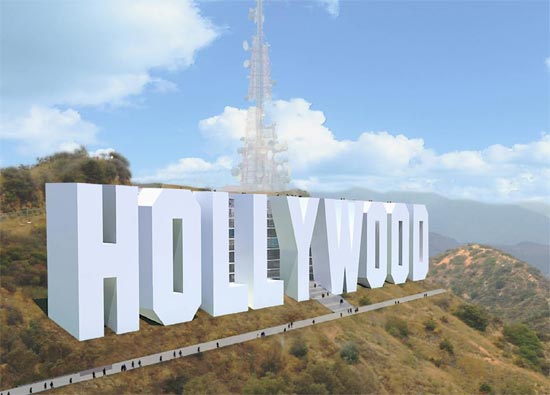 hollywood sign hotel by bayarch