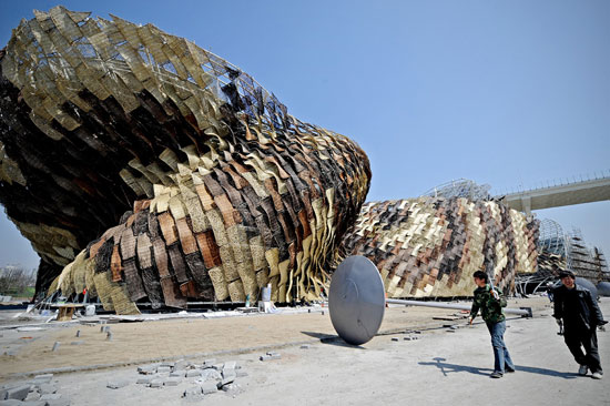 spanish pavilion at expo 2010 by miralles tagliabue EMBT
