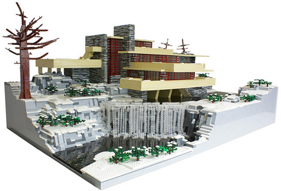 frank lloyd wright LEGO 'falling water'