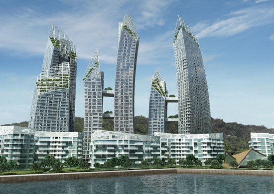 daniel libeskind: reflections   keppel bay, singapore