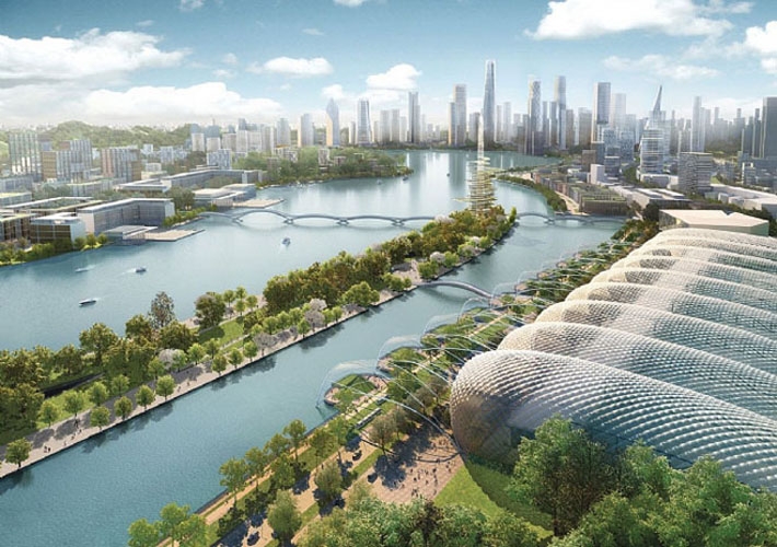 kohn pedersen fox architects: meixi lake masterplan