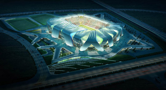 UNStudio design selected for new football stadium in china