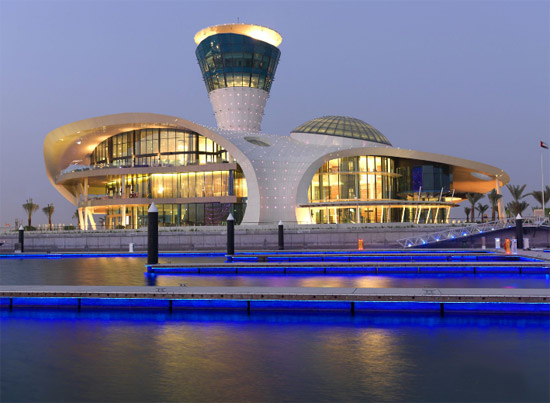 omiros one architecture: yas island yacht club